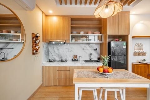 A well-equipped kitchen is available for yours