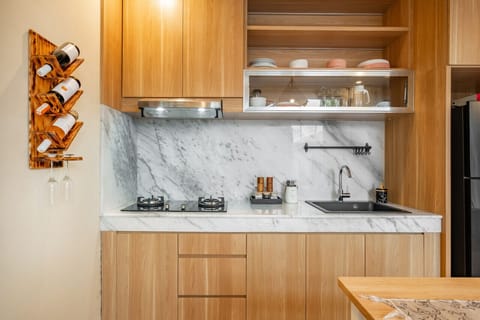 A well-equipped kitchen is available for yours