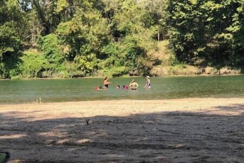 Swimming in the river