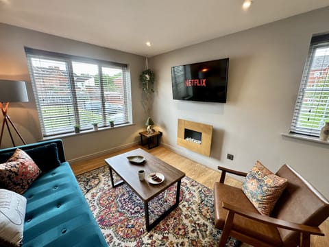 Relaxed living area with Smart TV