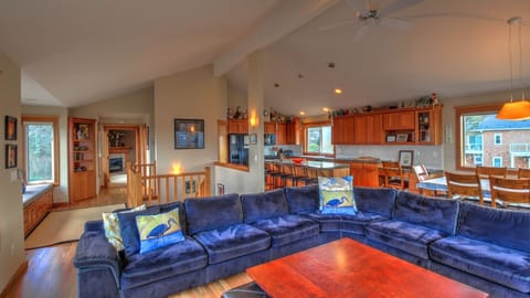 Oceanhouse Second Floor Open Area - Living, dining, and kitchen open area.