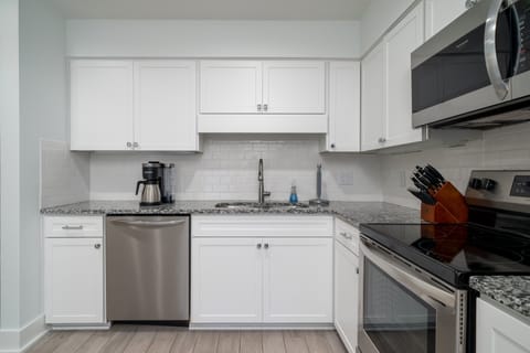 Subway tile backsplash