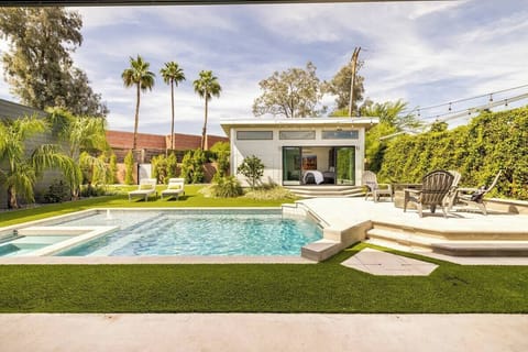 Backyard overlooking casita 