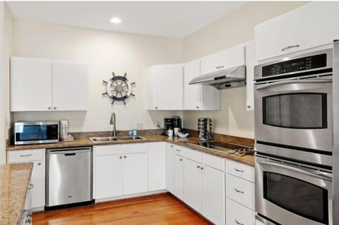 The kitchen should have everything you need to prepare a delicious meal, just bring food.