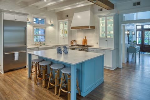 Kitchen with view of fridge/freezer