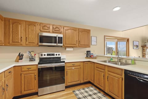 Fully stocked kitchen
