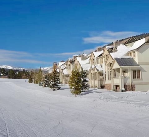 Ski Run Outside our Townhouse