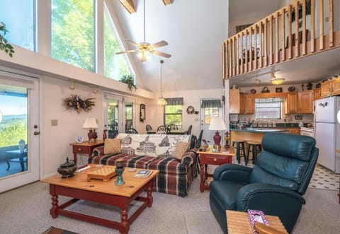 Couch has a pull out bed