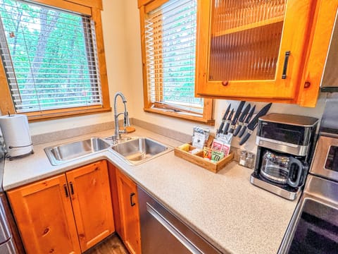 Kitchen amenities to enjoy during your stay.