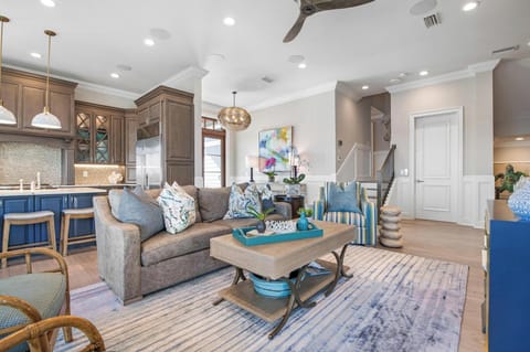 Mid level living room