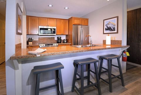 Spacious galley kitchen