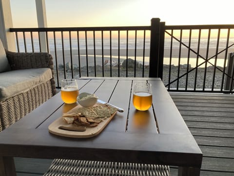 Relax on covered deck.