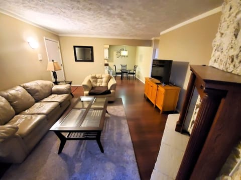 Living Room with 50" smart tv