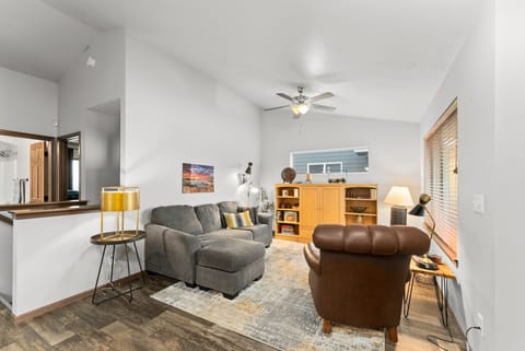 Cozy up in this inviting living room filled with charm and comfort.