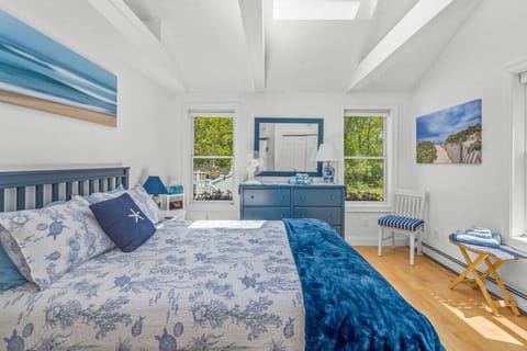 Primary bedroom with a comfortable queen bed and plenty of space to store your clothes.