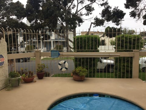 Therapeutic Hot Tub for warming up after a swim on the bay or in the ocean.