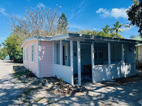 Exterior with beach in the background