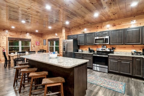 Gather around the kitchen island with seating