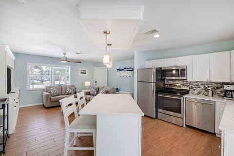 Kitchen and living room alternate view
