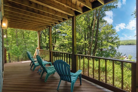 Enjoy lake views from the patio.