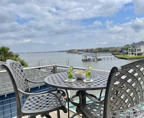 Off master bedroom. Private balcony for two.
