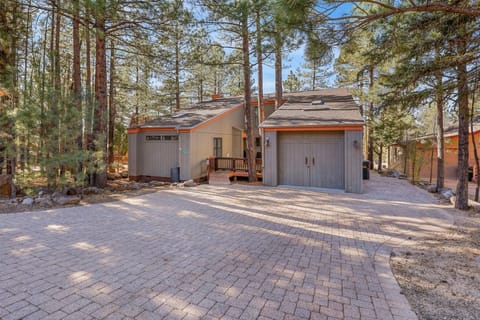 Front elevation with front deck.