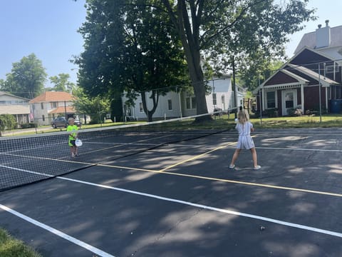 Tennis/pickleball courts in the park