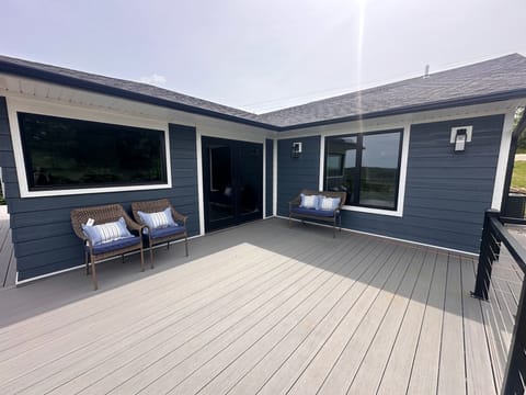 Deck area outside of kitchen