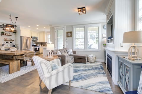 The main level of the home is an open concept living space. 