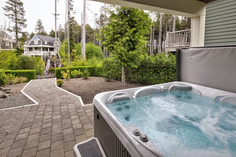 Private hot tub. 