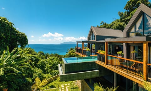 Infinity pool and unobstructed views over the ocean and into the sunset.