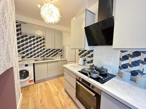 This photo represents the kitchen of the flat. 