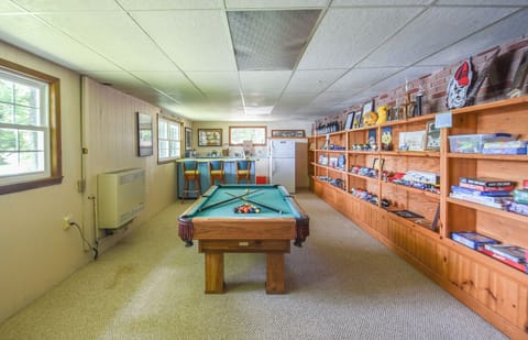 Billiard and bar room