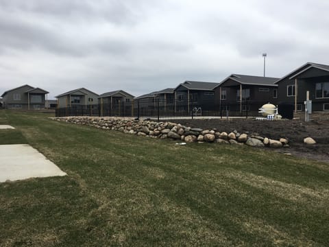 Pool and green space