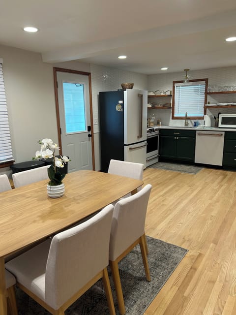 Large, open kitchen dinette is perfect for preparing and enjoying meals together