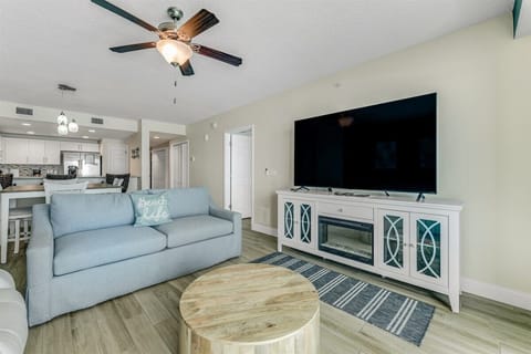 Large TV in the living room