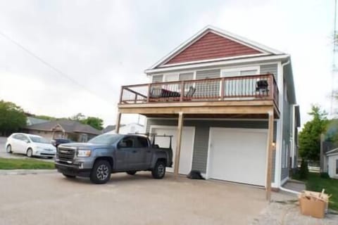 Apartment above garage.