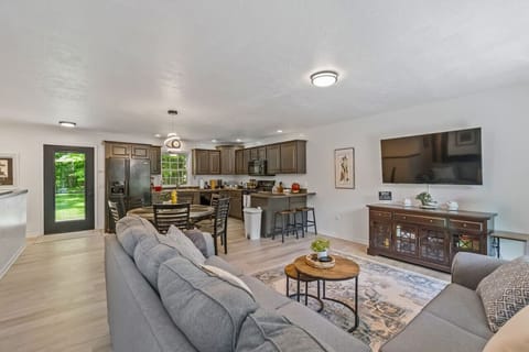 Living Room Open to Kitchen/Dining Area