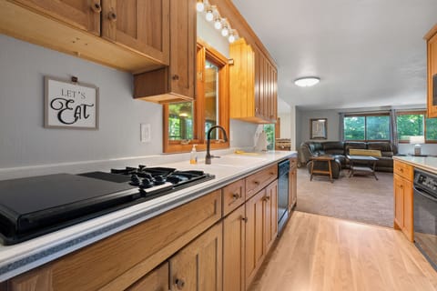 Fully stocked kitchen