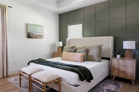 Master Bedroom with King Size Bedroom & large closet for your stay with an insuite bathroom for added privacy.