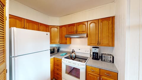 Indoors, Refrigerator, Kitchen, Cooktop, Microwave