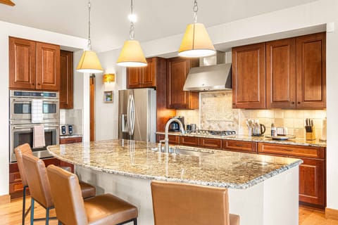 Thoughtfully designed and fully stocked kitchen