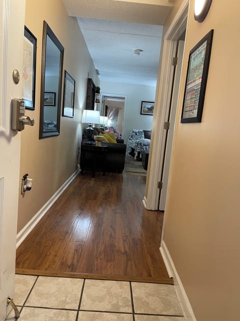 Welcome to your condo with a glass door to watch the outdoors! 