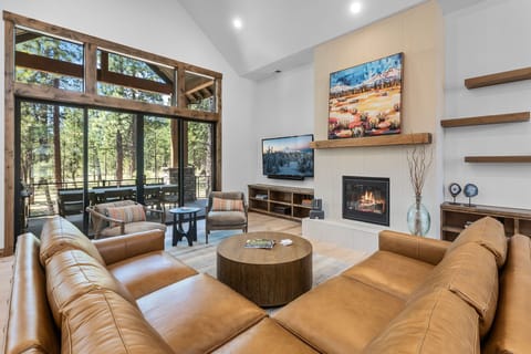 Fireplace in living room