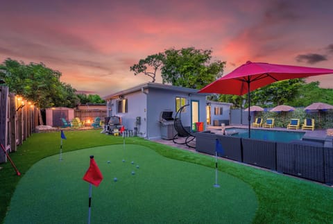 Spacious lawn ideal for outdoor activities