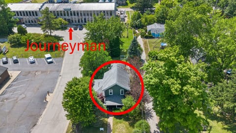 The Fourth Oak is just steps from Journeyman Distillery!