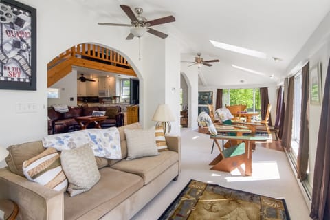 House living room , with cozy couch and armchairs