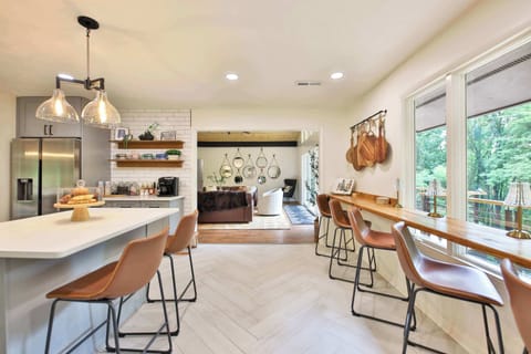 Kitchen with coffee bar