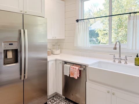 We provide basic oil/spices along with all the needed appliances and cookware.