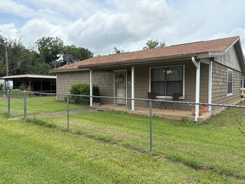 Newly painted front of house.